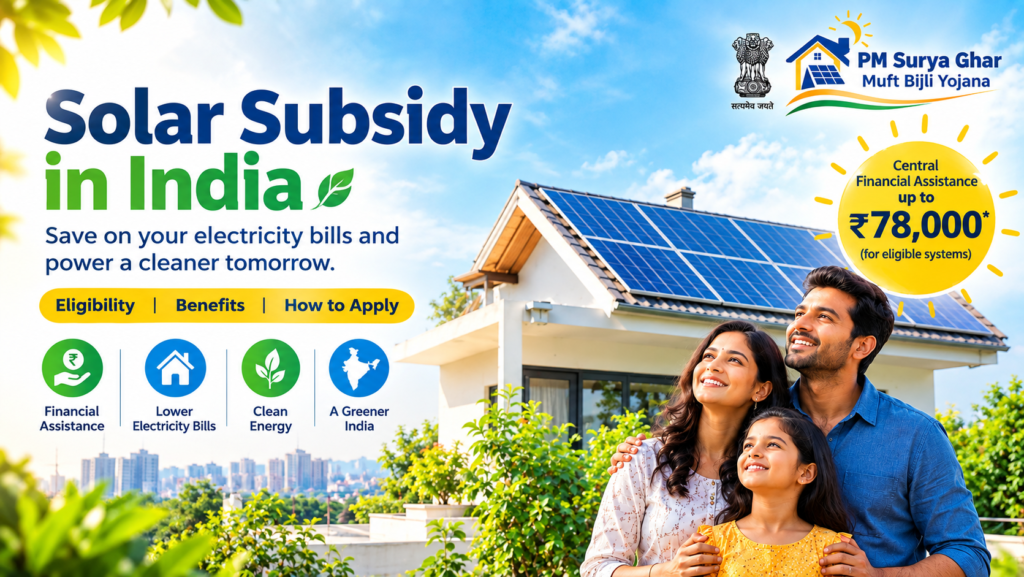 Solar Subsidy in India - Natural Power