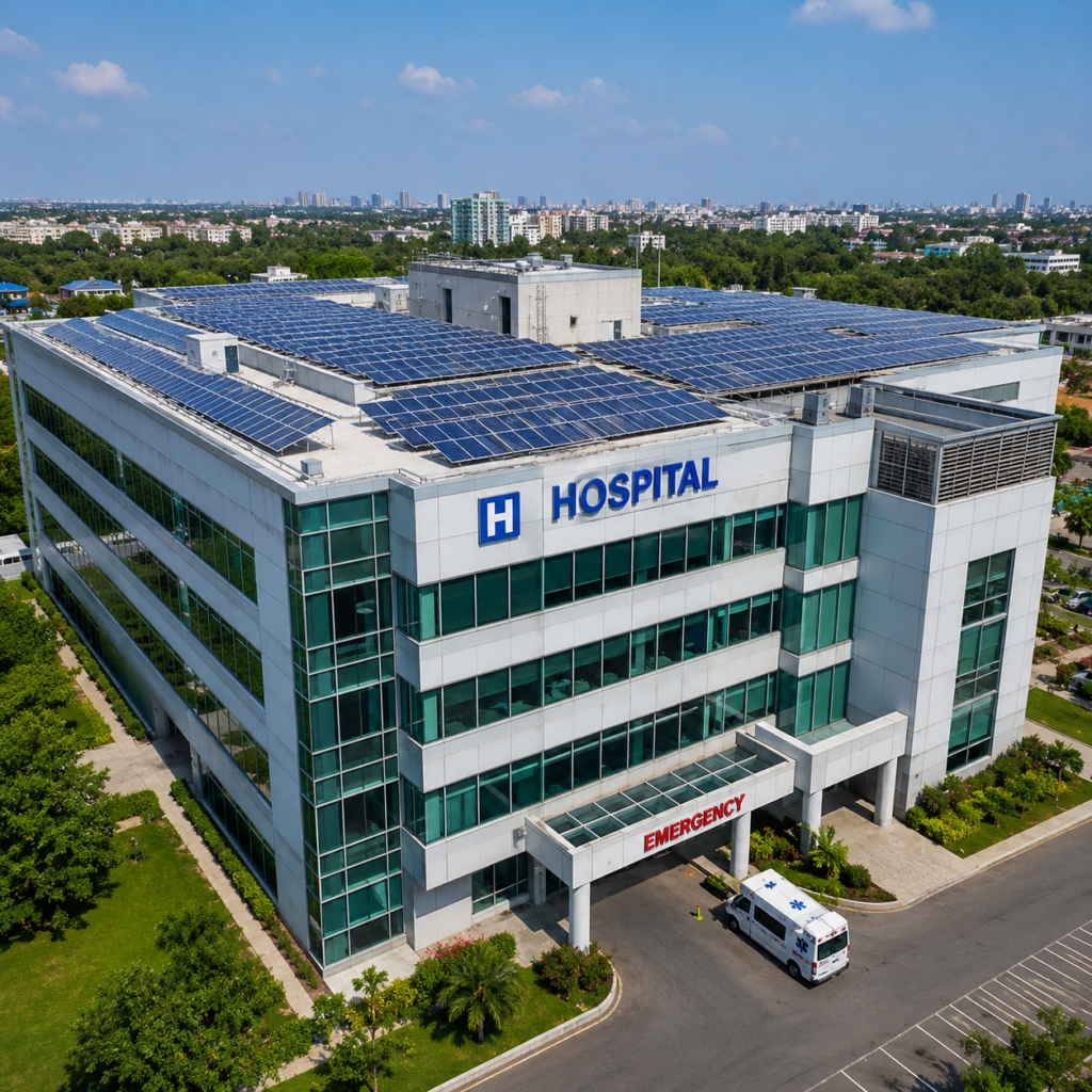 commercial soalr for hospitals