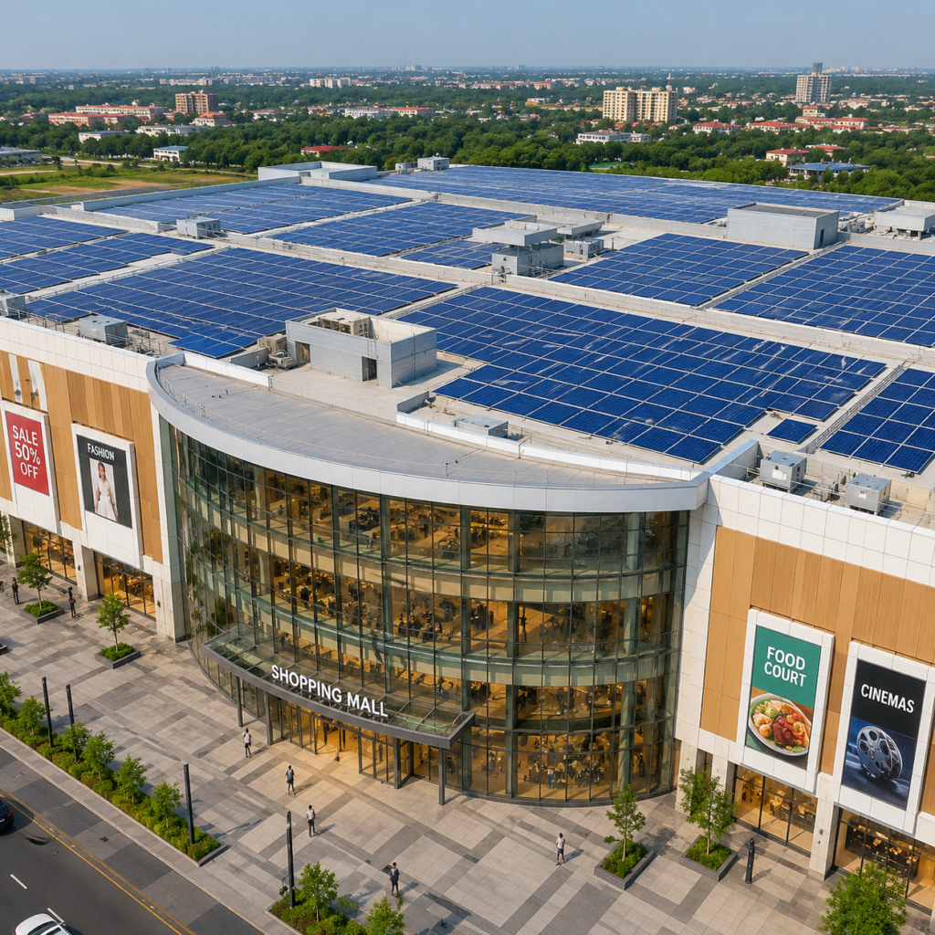 commercial soalr for shopping malls