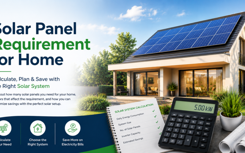 Solar panel requirement for home - Natural Power