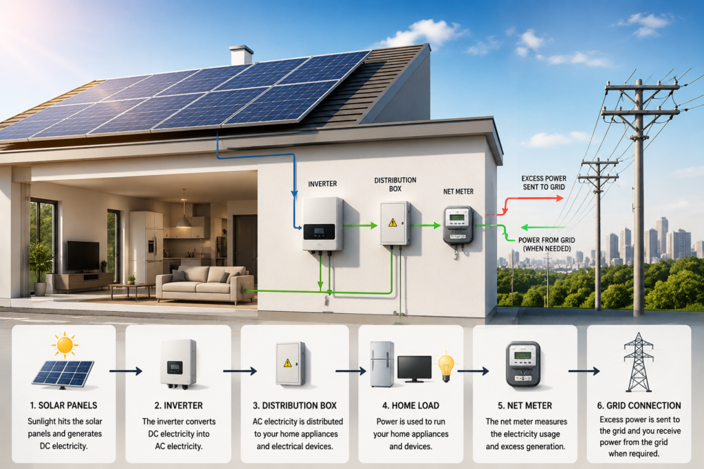 On Grid solar system - Natural Power