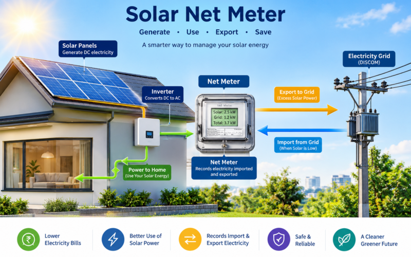 Solar net meter - Natural Power