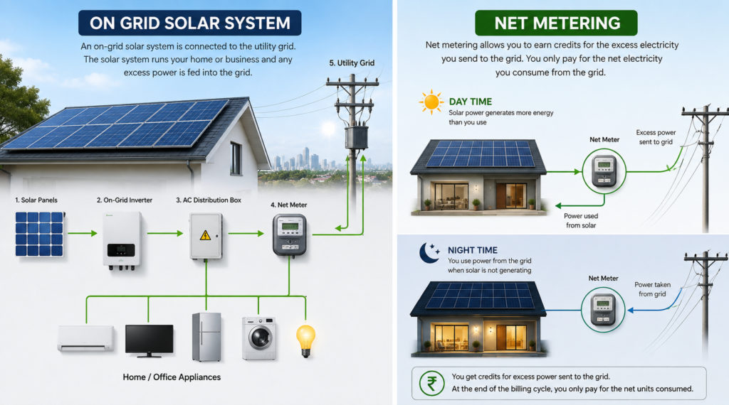 On Grid solar system - Natural Power
