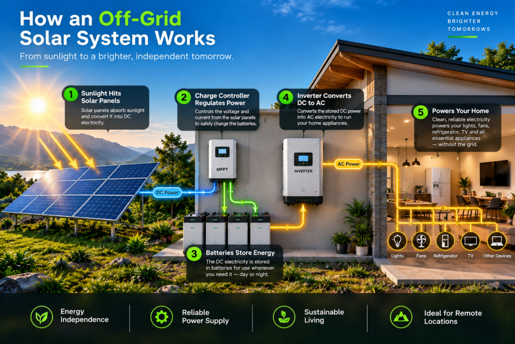 Off Grid solar system - Natural Power
